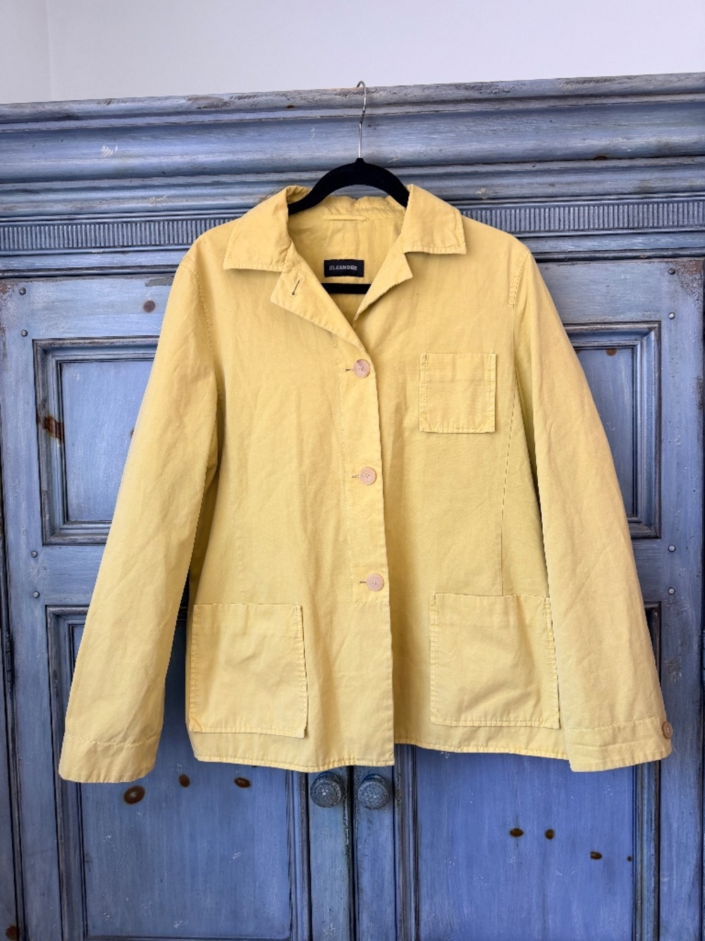 Jil Sander Cotton Jacket Size 38 in Pale Yellow - Picture 3 of 7